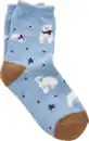 Bild 2 von under2wear kids Flauschsocke Eisbär hellblau Gr. 31/34