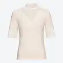 Bild 2 von Damen-T-Shirt mit Spitze am Ausschnitt