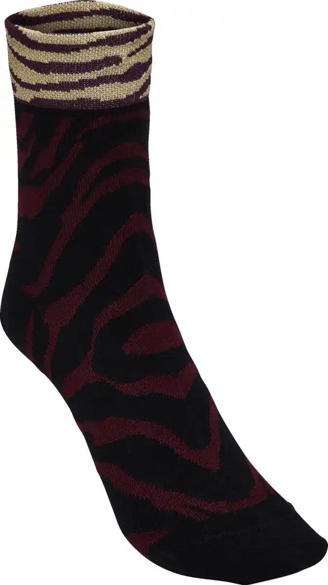 Bild 2 von under2wear 2er Pack Leo/Zebra Socken mit Glitzer Gr. 39/42