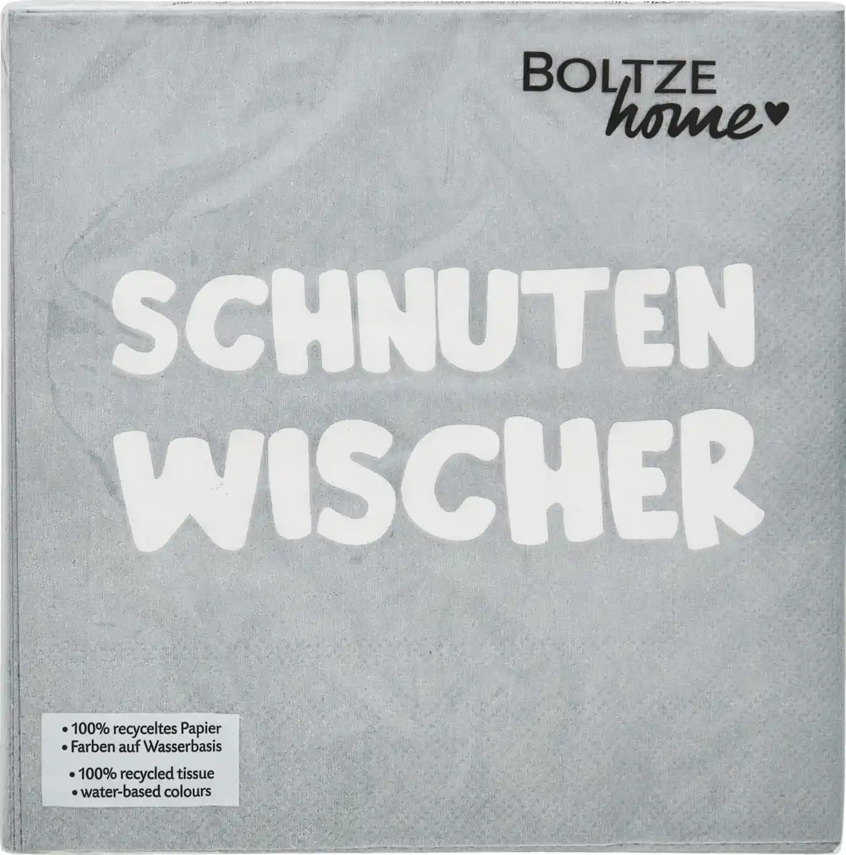 Bild 2 von BOLTZE Servietten Klecker 20 tlg 2 sort Papier SpruchText Einfarbig Quadrat Wort