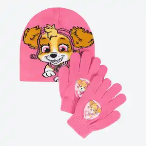 Paw Patrol Kinder-Handschuh-Mützen-Set, 2-teilig