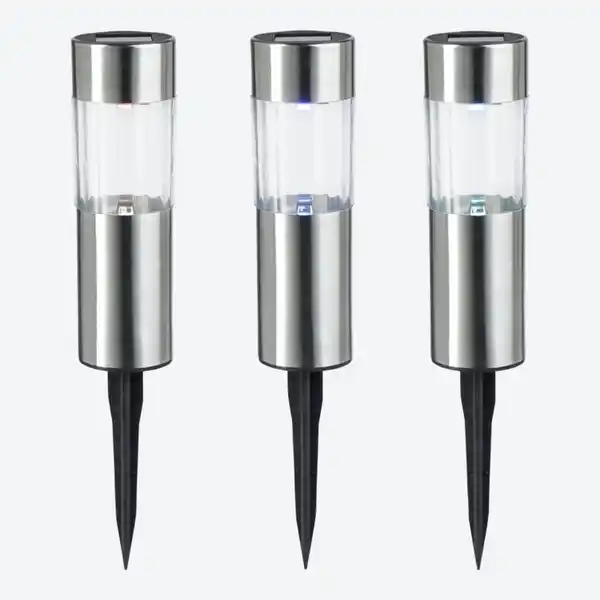 Bild 2 von Solarstecker aus Edelstahl, 3er-Pack, Ø ca. 4,5 cm