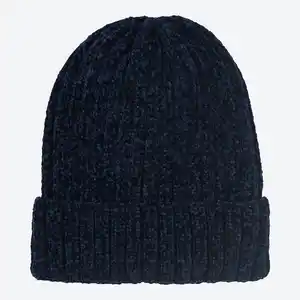 Damen-Strickmütze aus Chenille