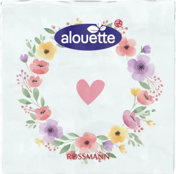 Bild 2 von alouette Cocktail-Serviette Herz/Kranz