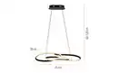 Bild 2 von LED-Pendelleuchte Twist, schwarz, inkl. Memoryfunktion