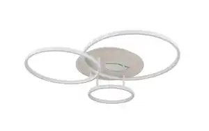 LED-Deckenleuchte Invertina, sandfarbig, inkl. Fernbedienung