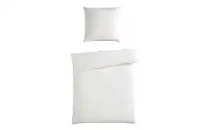 Bettwäsche Musselin, silber, 155 x 220 cm