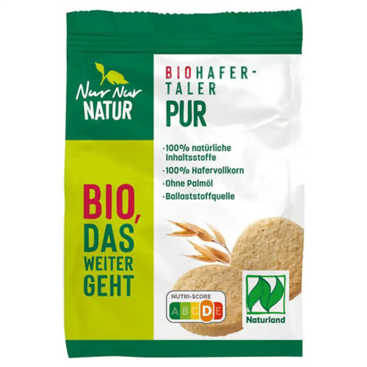 Bild 1 von NUR NUR NATUR Bio-Hafertaler 150 g, Pur