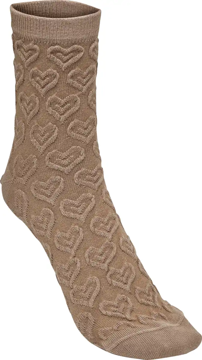 Bild 3 von under2wear 2er Herzsocke beere/camel Gr. 39/42