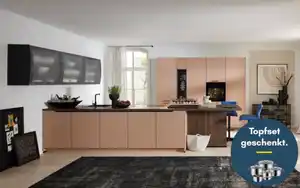 Nobilia - Einbauküche Sunta, koralle, inkl. Bosch Elektrogeräte
