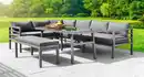 Bild 2 von 14tlg. Alu-Lounge SEBASTIAN Ecksofa Set - Anthrazit