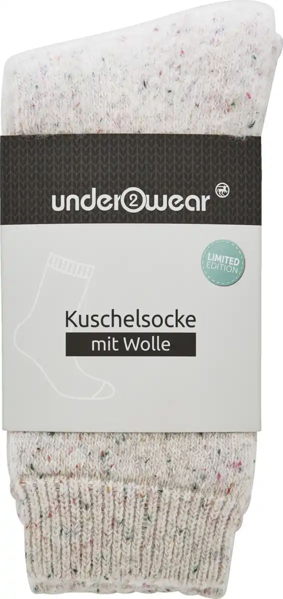 Bild 1 von under2wear Kuschelsocke mit Wolle rosa Multi Gr. 35/38