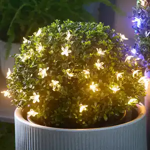 Solar-Lichterkette "Blumen", ca. 8,35 m