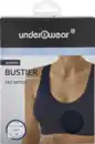 Bild 1 von under2wear Basic Bustier mit Spitze dunkelblau Gr. XL