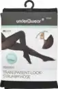 Bild 1 von under2wear Transparent Look Strumpfhose Glitzer schwarz Gr. L (44/46)