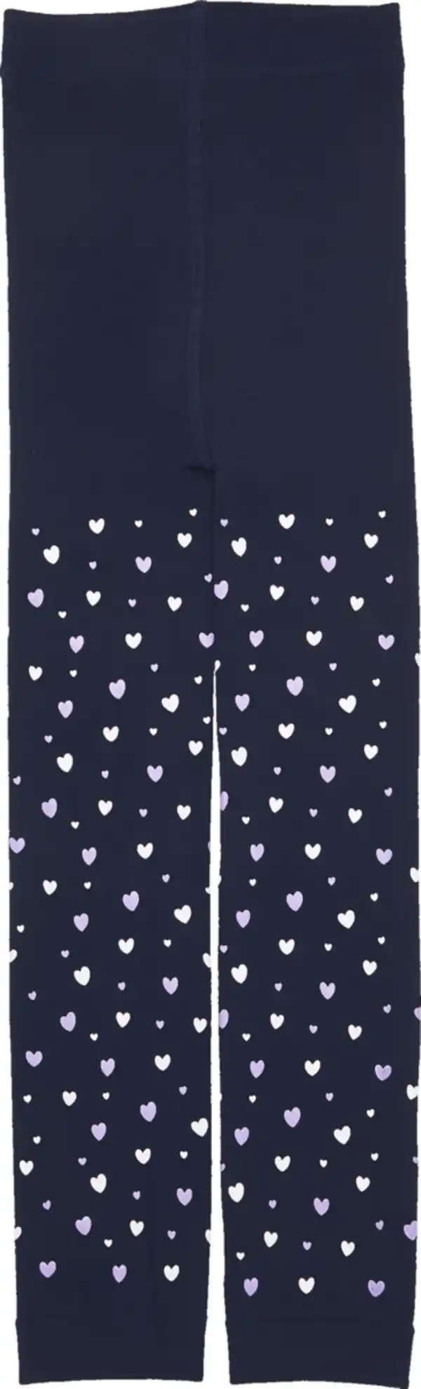 Bild 2 von under2wear kids Thermoleggings navy Herz-Allover Gr. 110/116