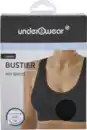 Bild 1 von under2wear Basic Bustier mit Spitze schwarz Gr. XL