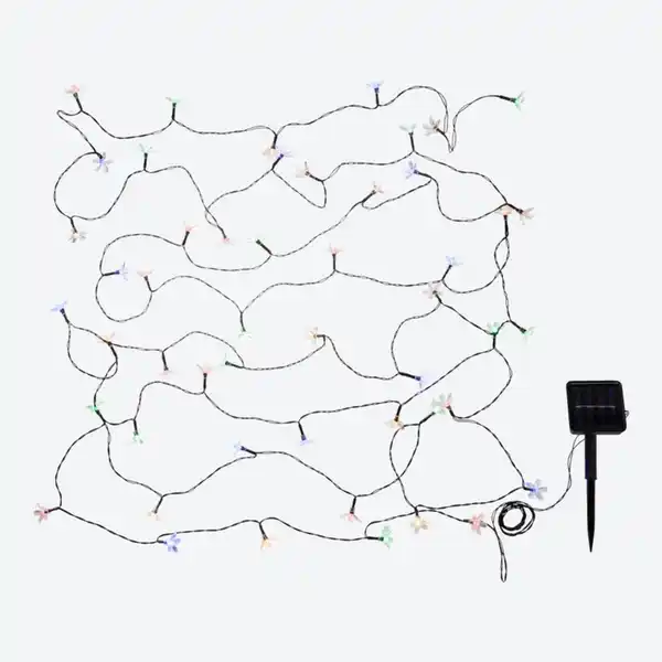 Bild 2 von Solar-Lichterkette "Blumen", ca. 8,35 m