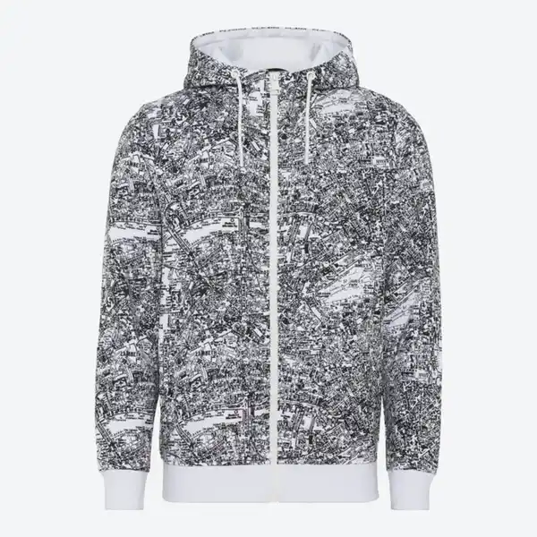 Bild 2 von Herren-Hoodie-Jacke mit Tunnelzug