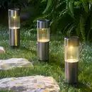 Bild 1 von Solarstecker aus Edelstahl, 3er-Pack, Ø ca. 4,5 cm