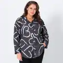 Bild 1 von Damen-Langarm-Bluse mit Herz-Muster, große Größen