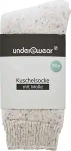 under2wear Kuschelsocke mit Wolle rosa Multi Gr. 39/42