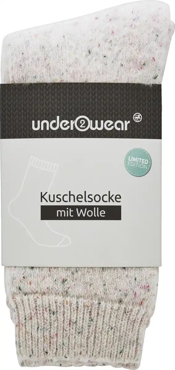 Bild 1 von under2wear Kuschelsocke mit Wolle rosa Multi Gr. 39/42