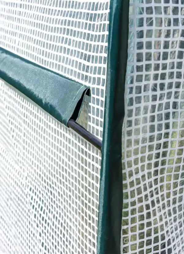 Bild 4 von Ganzjahres-Gewächshaus mit Fiberglas-Gestänge und robuster PE-Abdeckung ca. 300 x 80 x 220cm – Weiß