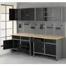 Bild 2 von Garagenschrank 6tlg. schwarz 240 cm