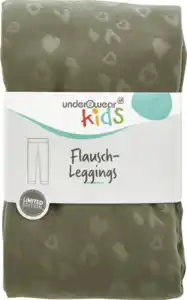 under2wear kids Thermoleggings Flausch Leo khaki Gr. 110/116