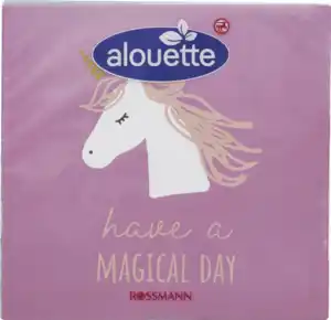 alouette Serviette Einhorn
