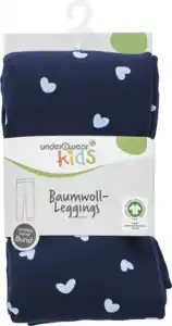 under2wear kids Leggings Jersey Baumwolle navy Herz Gr. 110/116