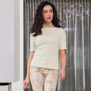 Damen-T-Shirt mit Struktur