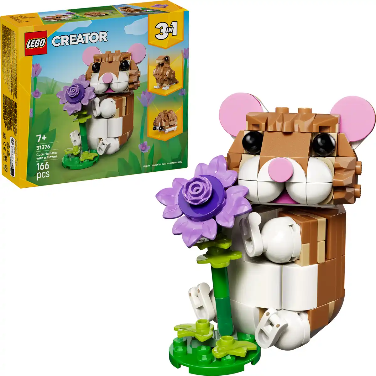 Bild 2 von LEGO 31376 Niedlicher Hamster mit Blume