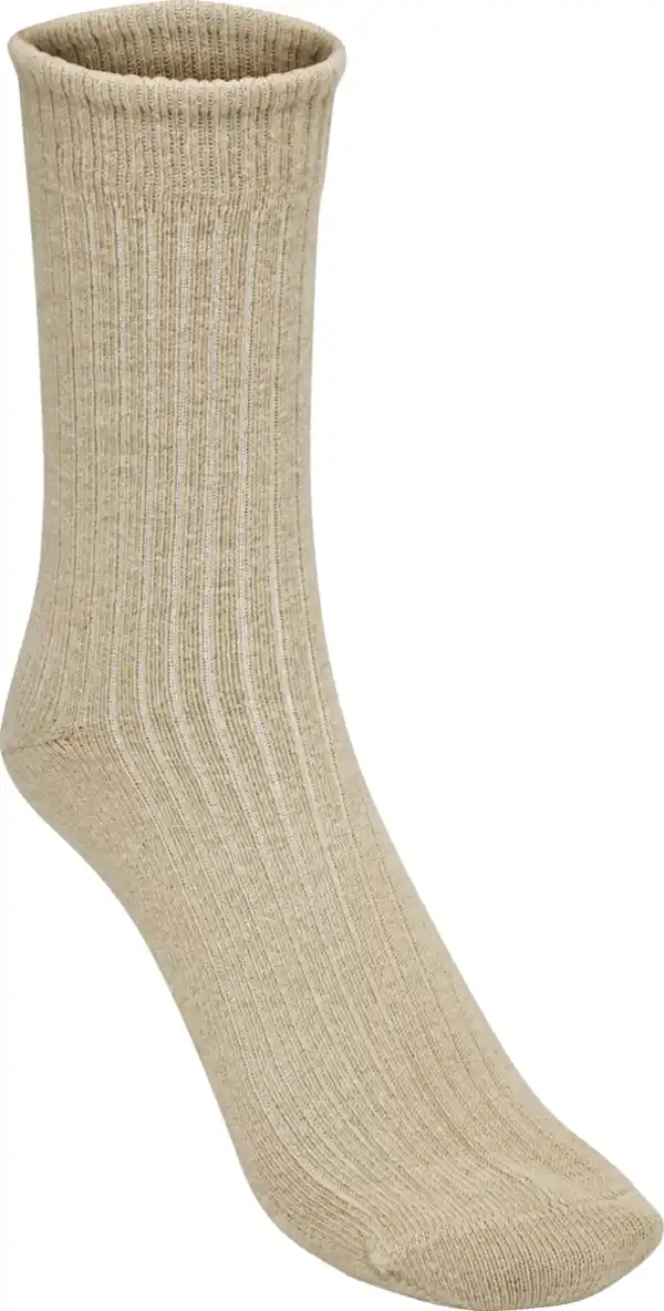 Bild 2 von under2wear Feine Kashmir Socke Rippe beige Mel. Gr. 39/42