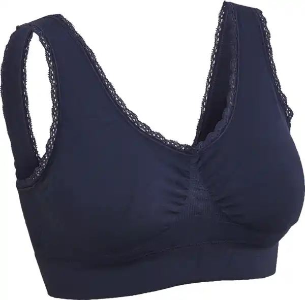 Bild 2 von under2wear Basic Bustier mit Spitze dunkelblau Gr. XL