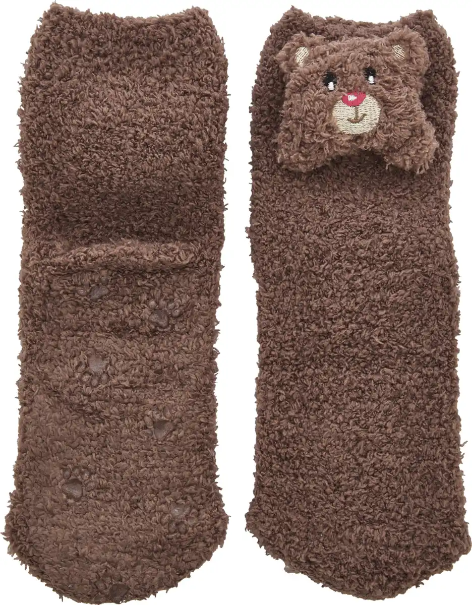 Bild 2 von under2wear kids Flauschsocke Bär Gr. 27/30