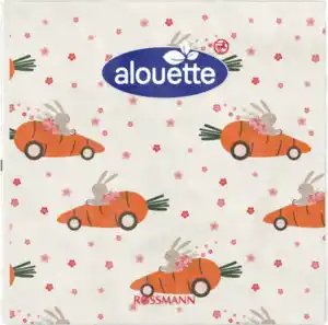 alouette Cocktail-Serviette Volle Möhre, Mixpack