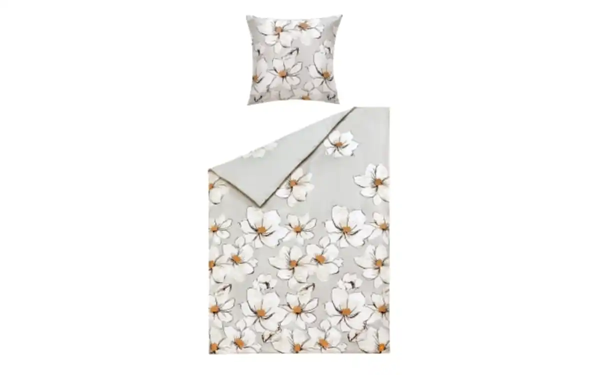 Bild 1 von Bettwäsche Helene, silber/gelb, 135 x 200 cm