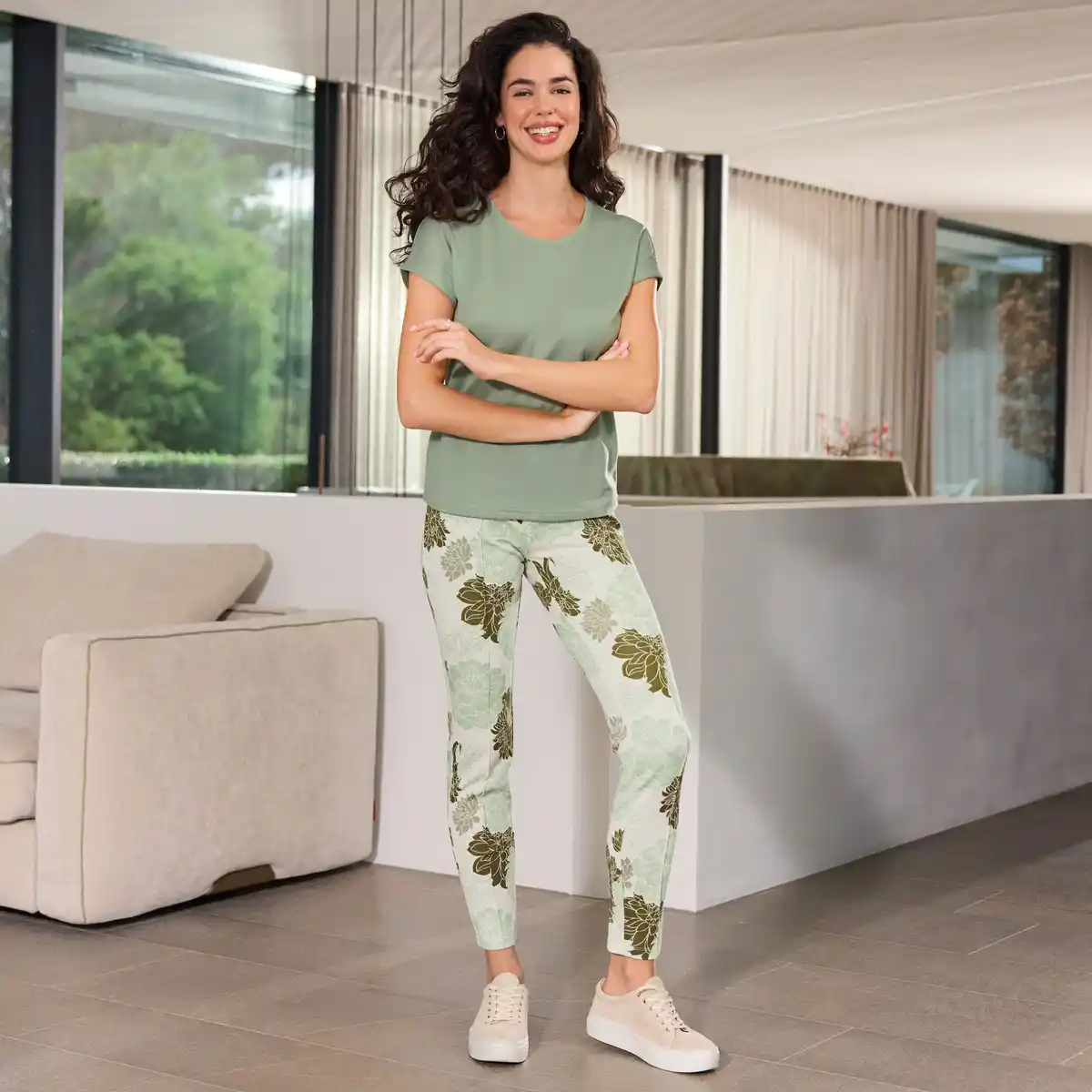 Bild 1 von Damen-Leggings mit elastischem Bund