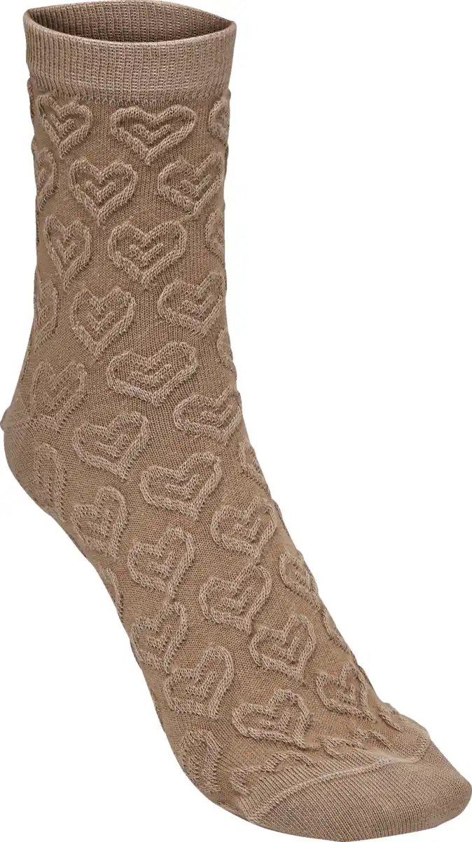 Bild 3 von under2wear 2er Herzsocke beere/camel Gr. 35/38