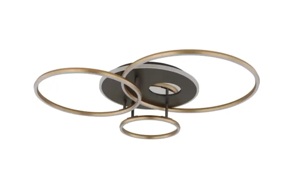 Bild 1 von LED-Deckenleuchte Invertina, goldfarbig, inkl. Fernbedienung