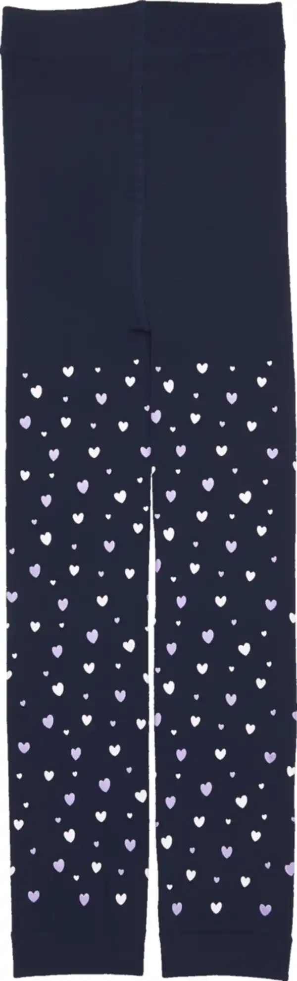 Bild 2 von under2wear kids Thermoleggings navy Herz-Allover Gr. 122/128