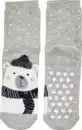 Bild 2 von under2wear kids Stopper Socken mit ABS Eisbär grau Gr. 31/34