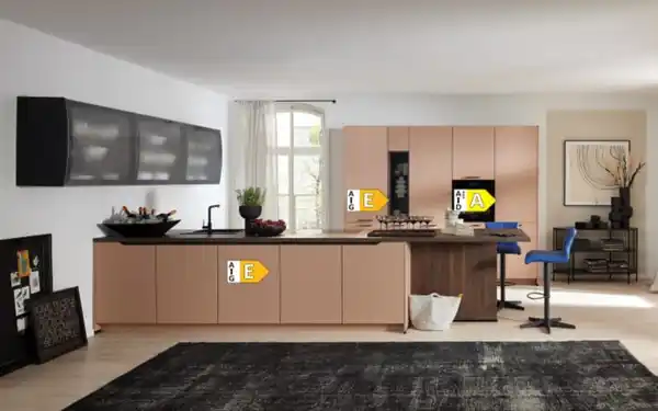 Bild 3 von Nobilia - Einbauküche Sunta, koralle, inkl. Neff Elektrogeräte