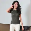 Bild 1 von Damen-T-Shirt mit Rundhalsausschnitt