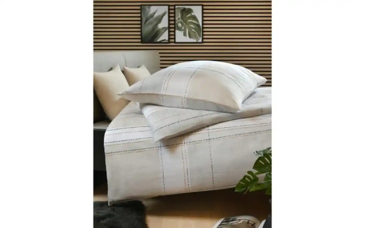 Bild 2 von Bettwäsche Valeria, grau/gelb, 135 x 200 cm