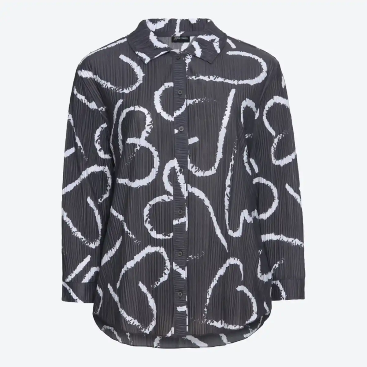 Bild 2 von Damen-Langarm-Bluse mit Herz-Muster, große Größen