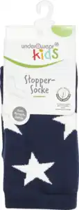 under2wear kids Stopper Socken mit ABS Stern blau Gr. 31/34