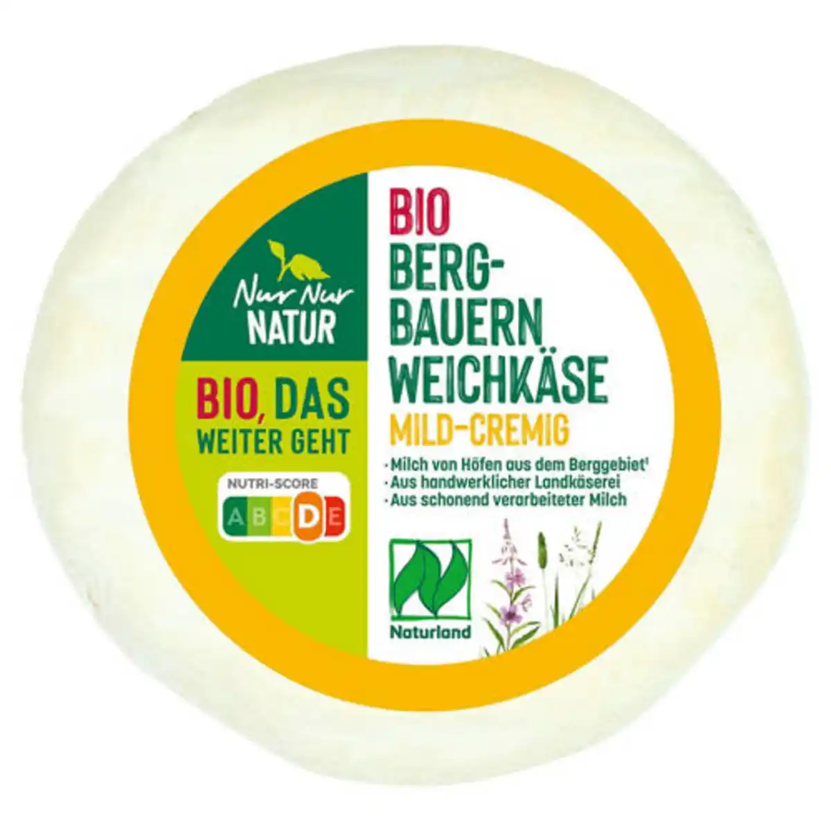 Bild 1 von NUR NUR NATUR Bio-Bergbauern Weichkäse 200 g, Mild